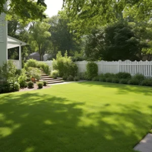 Gardener backyard grass outdoors.